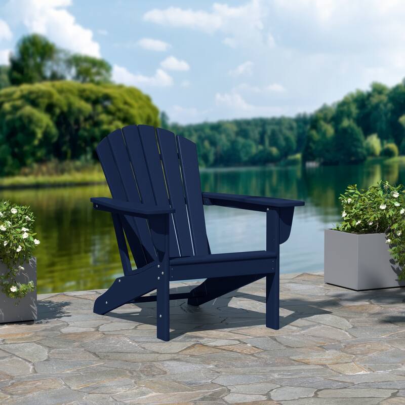 Altura Outdoor Eco-Friendly All Weather Poly Patio Adirondack Chair - Deep Seating