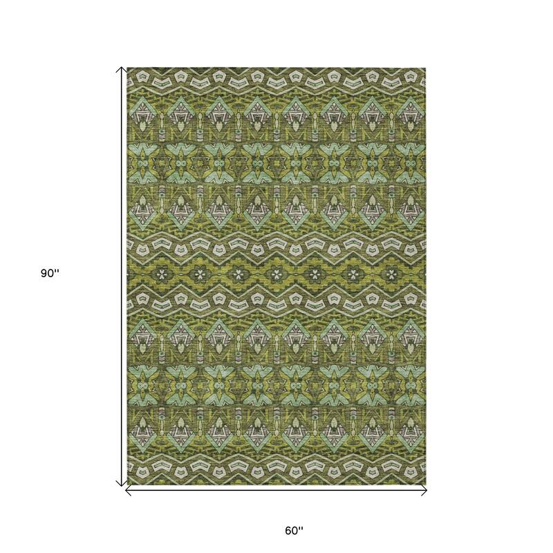 HomeRoots Moroccan Transitional Rectangle Outdoor Rug