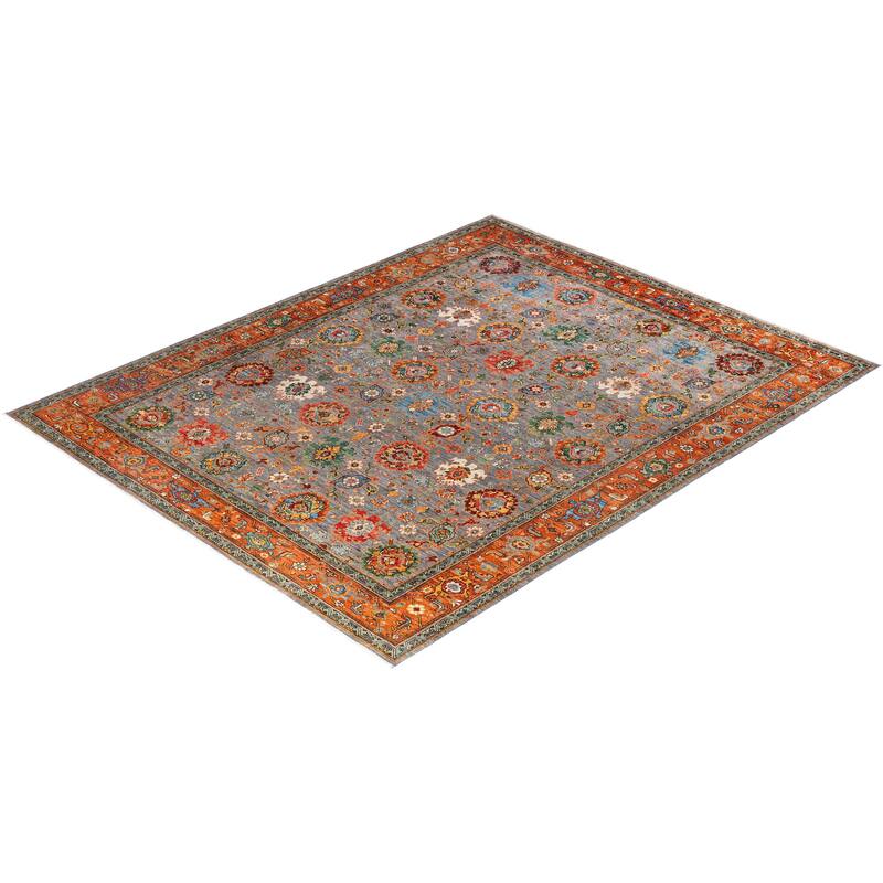 Serapi One-of-a-Kind Hand-Knotted Area Rug - Gray - 8' 2" x 10' 3"