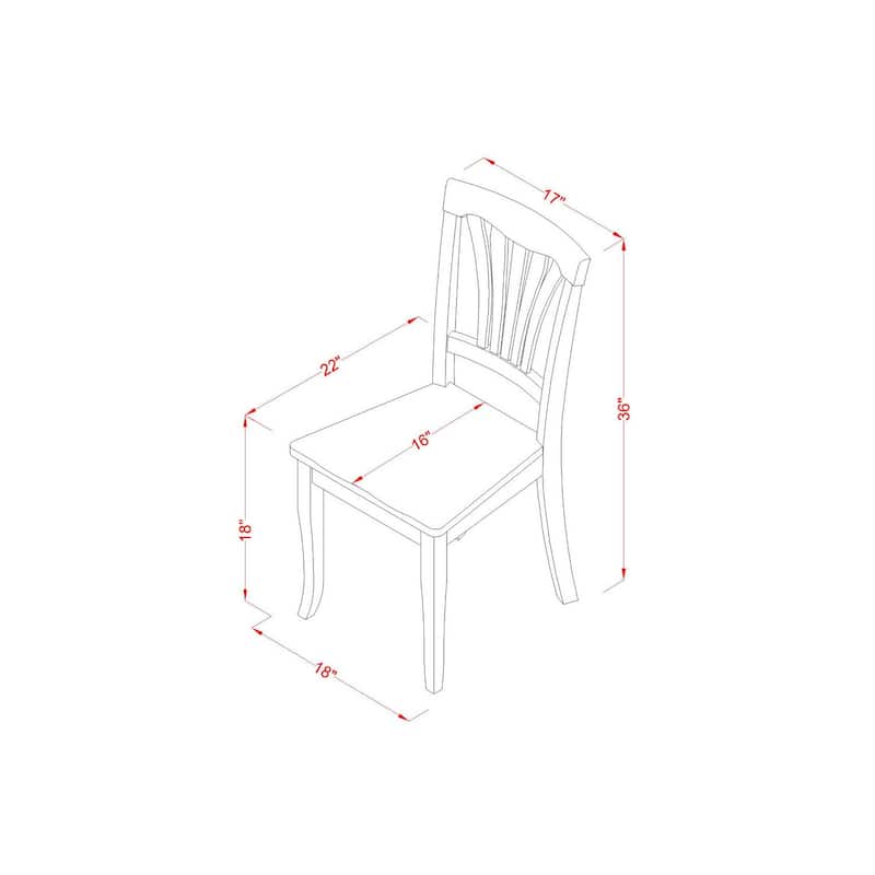 HomeStock 5-Piece Round Black and Cherry Finish Solid Wood Top Dining table with 4 Chairs