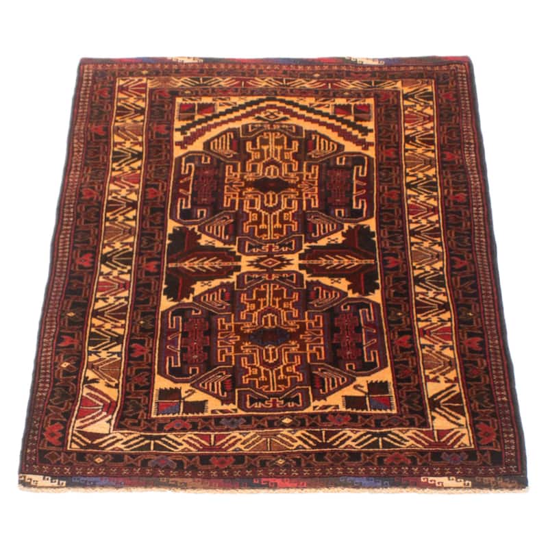 Teimani Brown Rug 3'0" x 4'11" - 3'0 x 4'11