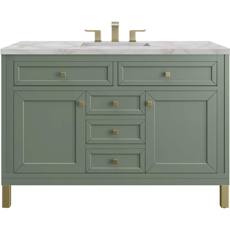 James Martin Vanities 503-V48-3VSL Chicago 48" Free Standing Single - Smokey Celadon