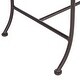 preview thumbnail 14 of 20, SAFAVIEH Outdoor Living Adina Wrought Iron 51-inch Garden Bench - 51.3" W x 16.3" L x 27" H