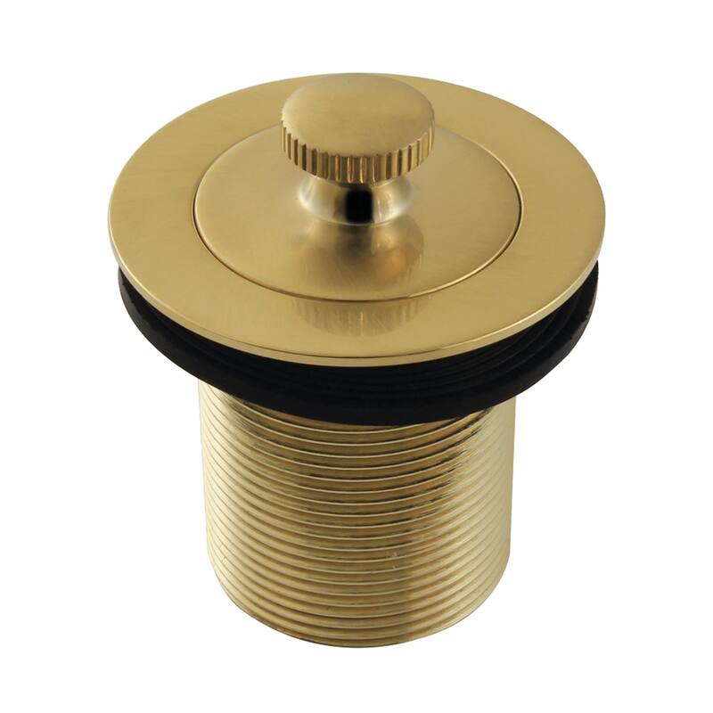 Made To Match 1-1/2-Inch Lift and Turn Tub Drain with 2-Inch Body Thread - Brushed Brass
