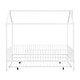 preview thumbnail 26 of 26, Full Size House Bed with Semi-enclosed Fence and Twin Size Trundle