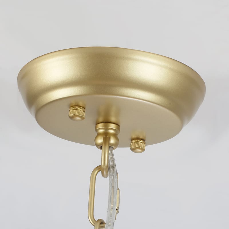 25.98" Wide 8-Light Farmhouse Chandelier, Wagon Wheel Chandelier for Dining Room Living Room Bedroom Kitchen