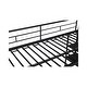 preview thumbnail 7 of 10, Metal Low Twin Loft Bed with Storage Shelves and Full Length Guardrail,Solid Construction For Home