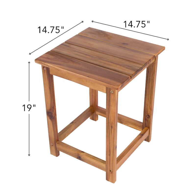 Sonoma Modern Outdoor Acacia Side Table
