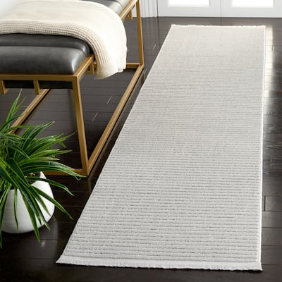 SAFAVIEH Whisper Dismo Modern Stripe Rug - 2'2" x 8' Runner