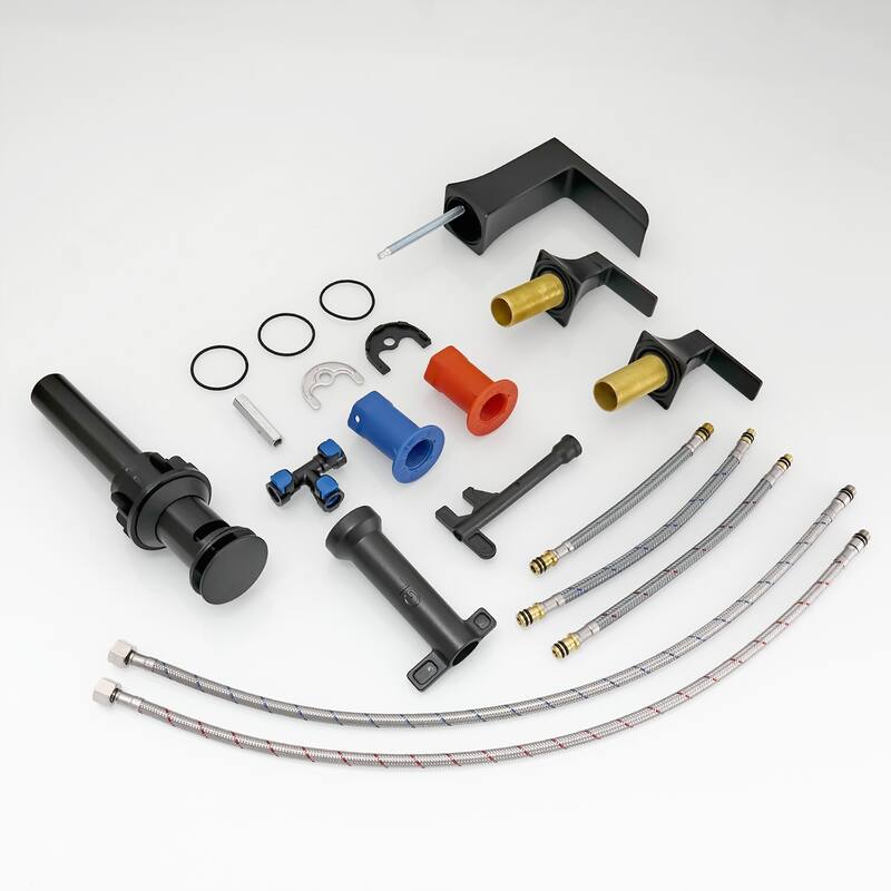 Topcraft Two Handle Waterfall Bathroom Faucet with Pop-Up Drainer