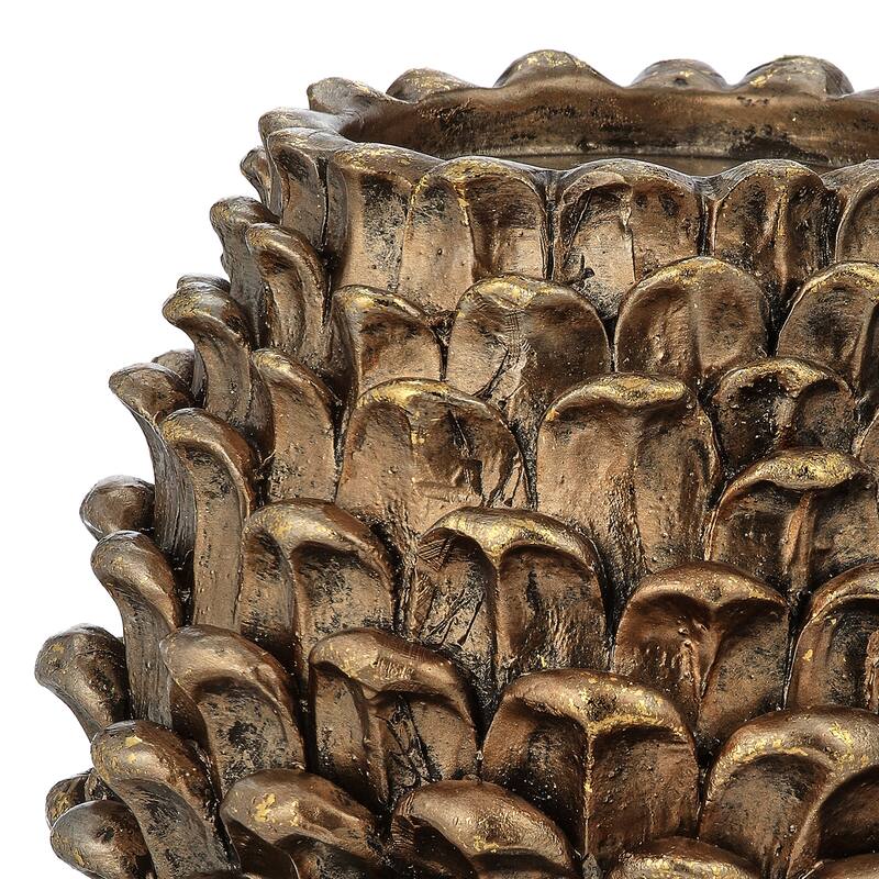 5" Resin Pinecone Candle Holder