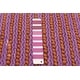 preview thumbnail 8 of 7, ECARPETGALLERY Braid weave Sienna Purple Wool Rug - 5'1 x 8'0