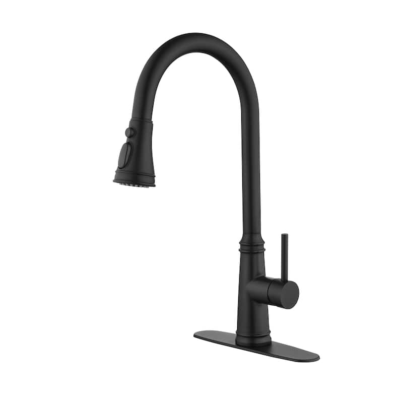 Touch Kitchen Faucet with Pull Down Sprayer - Matte Black
