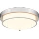 preview thumbnail 7 of 12, 12 Inch 2-Light Flush Mount Light Fixture, Modern Ceiling Light Brushed Nickel