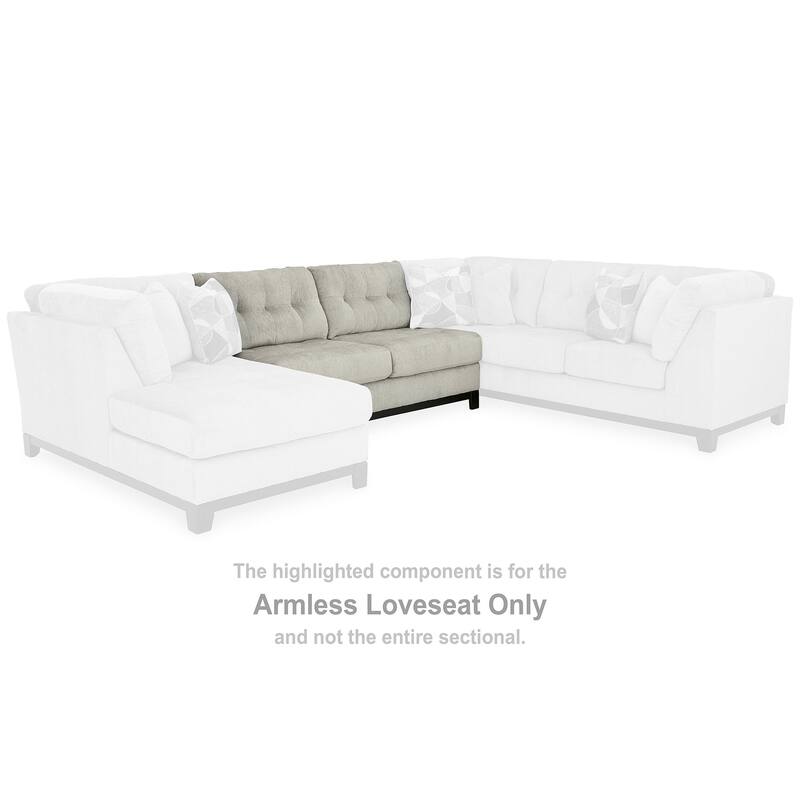 Signature Design by Ashley Maxon Place Light Gray 3-Piece Sectional with Chaise - 140" W x 100" D x 37" H
