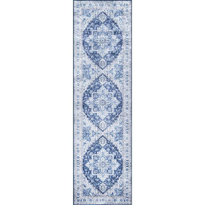Momeni Karachi Polyester Traditional Medallion Area Rug