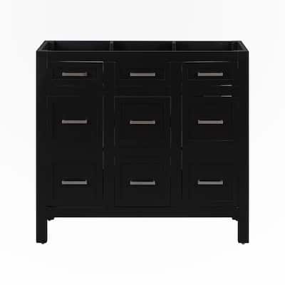 36" Black Bathroom Vanity(Sink not included)