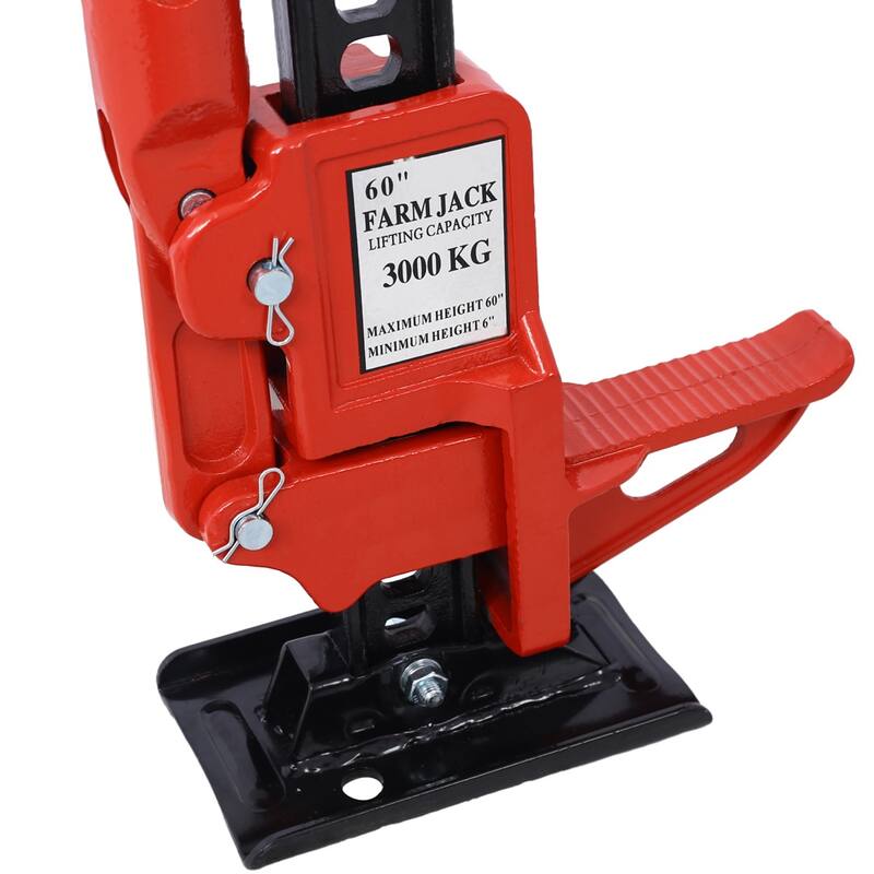 High Lift Farm Jack, 48" Utility Farm Jack, 7000 lbs Capacity Ratcheting Off Road Utility Jack, Heavy-Duty Farm Jack