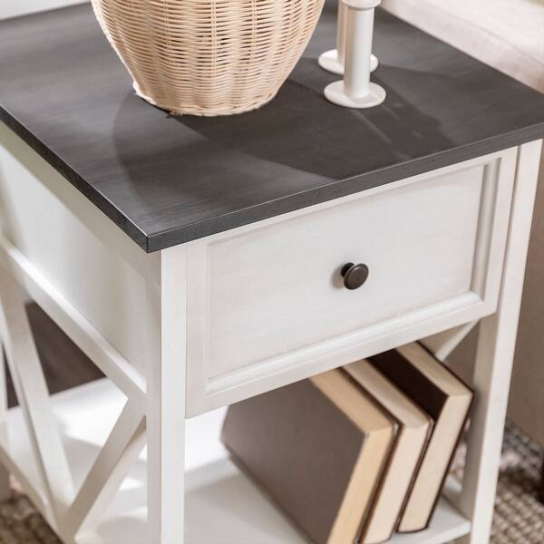 Shop The Gray Barn 19 Inch 1 Drawer Side Table Overstock 30410200