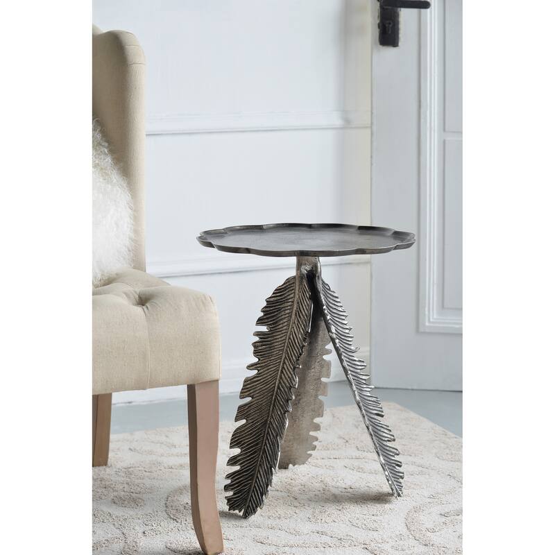 16.9x16.9x19.7 Leaf Side Table