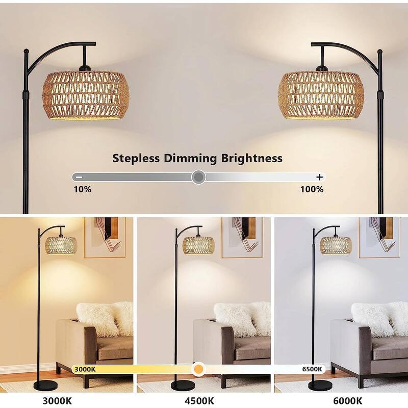 Arc Floor Lamp with Remote Control