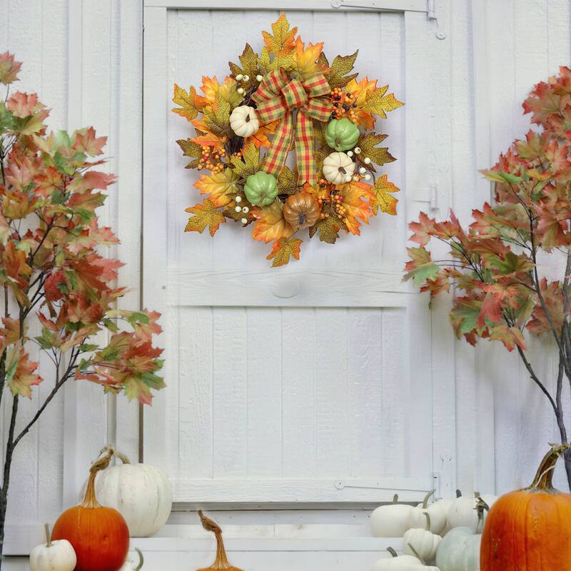 20" Fall Thanksgiving Wreath
