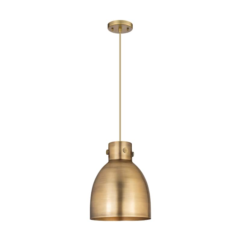 Innovations Lighting Newton Metal Bell - 1 Light 10" Cord Hung Pendant