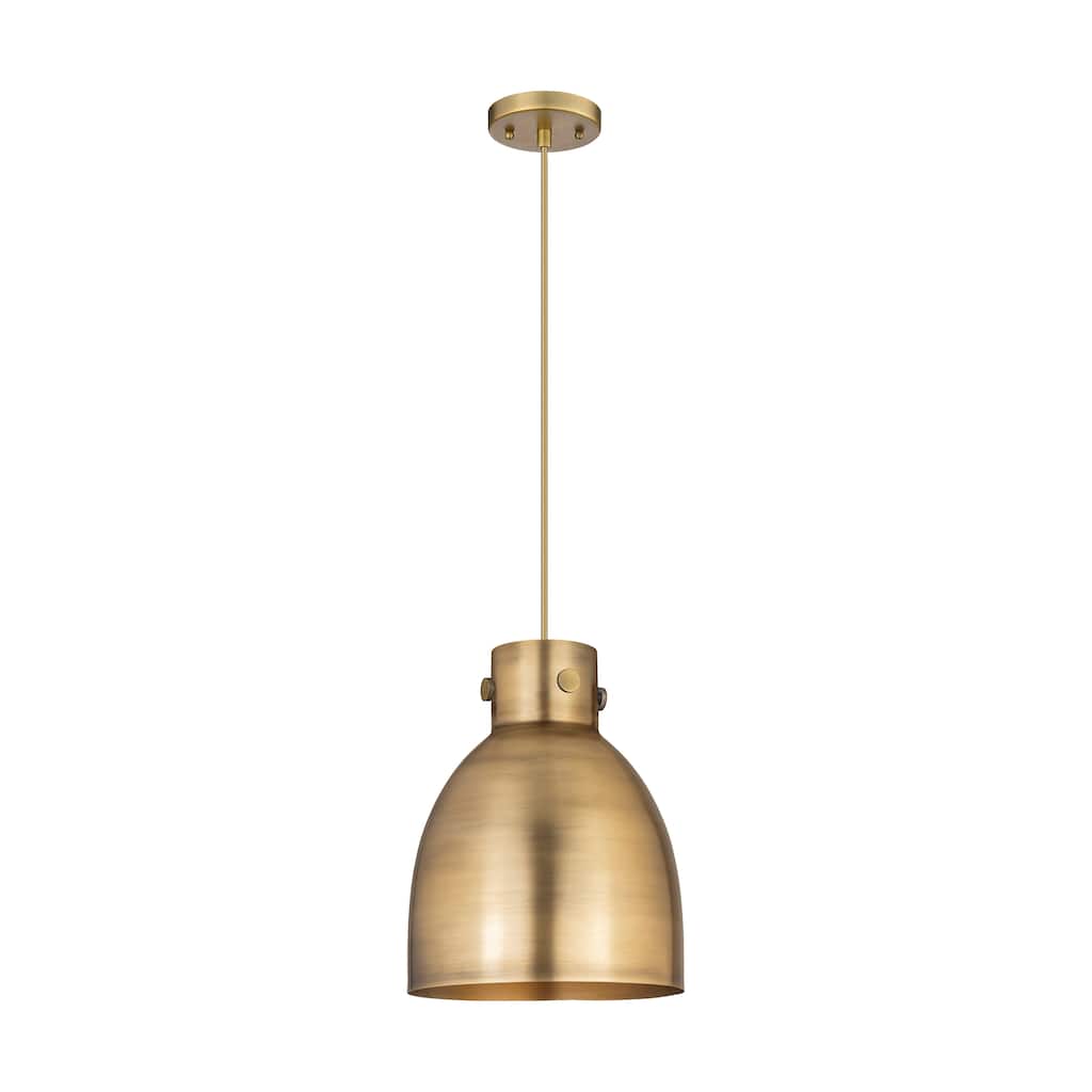Innovations Lighting Newton Metal Bell - 1 Light 10" Cord Hung Pendant