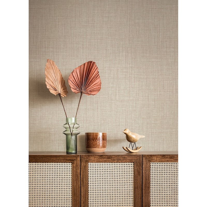 Lichfield, Lanister Taupe Texture 33 ft L X 20.5 in W, Wallpaper.