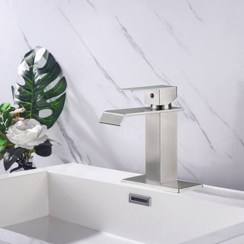 Waterfall Spout Bathroom Faucet