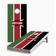 preview thumbnail 1 of 5, Kenyan Flag Cornhole Game (Choose Wraps or Boards) 2x4 Boards (24" x 48") - Include ALL Accessories