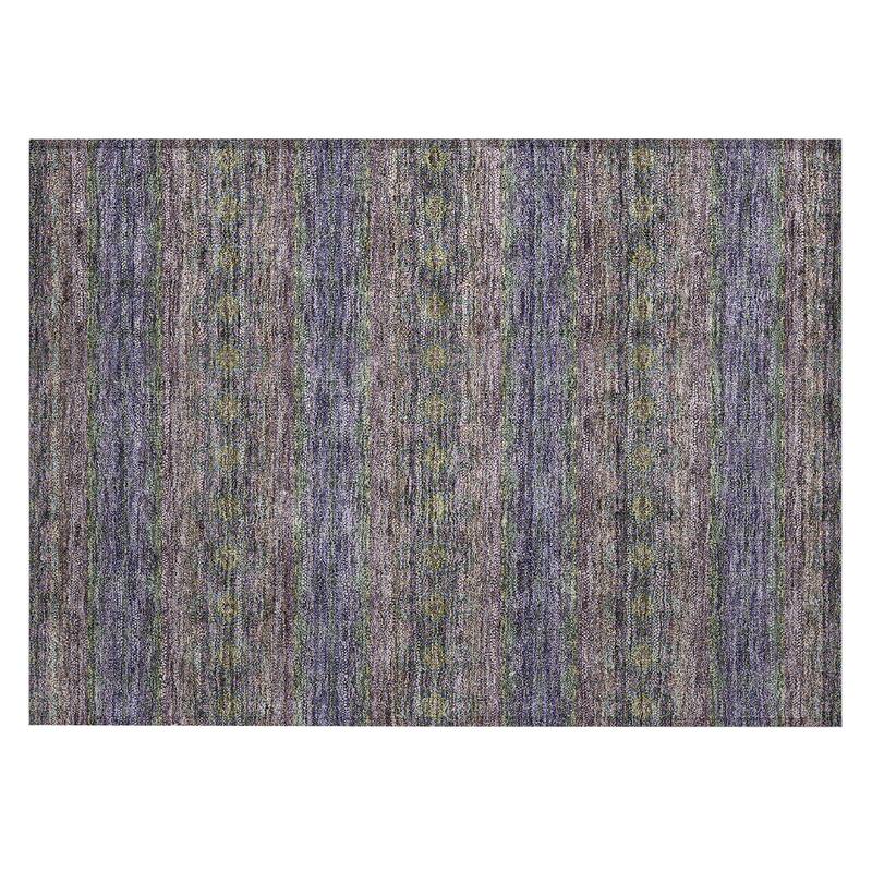 Machine Washable Indoor/ Outdoor Chantille Ombre Stripes Rug