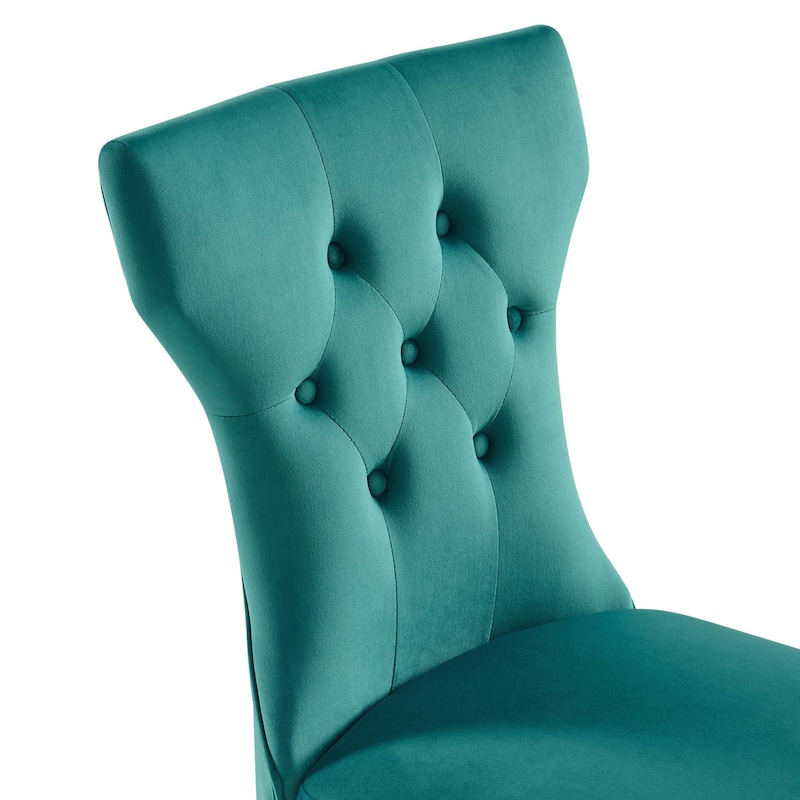 Silhouette Performance Velvet Dining Chairs - Set of 2 - N/A