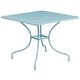 preview thumbnail 19 of 23, 35.5-inch Square Steel 3-piece Patio Table Set with Square Back Chairs