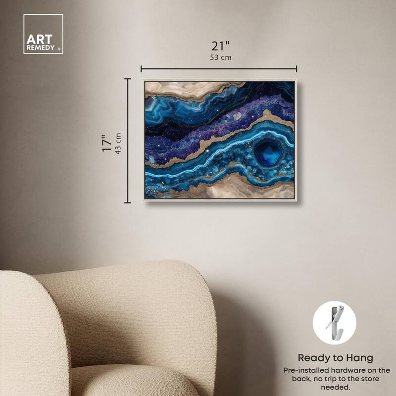 Galactic Geode I Canvas by Art Remedy