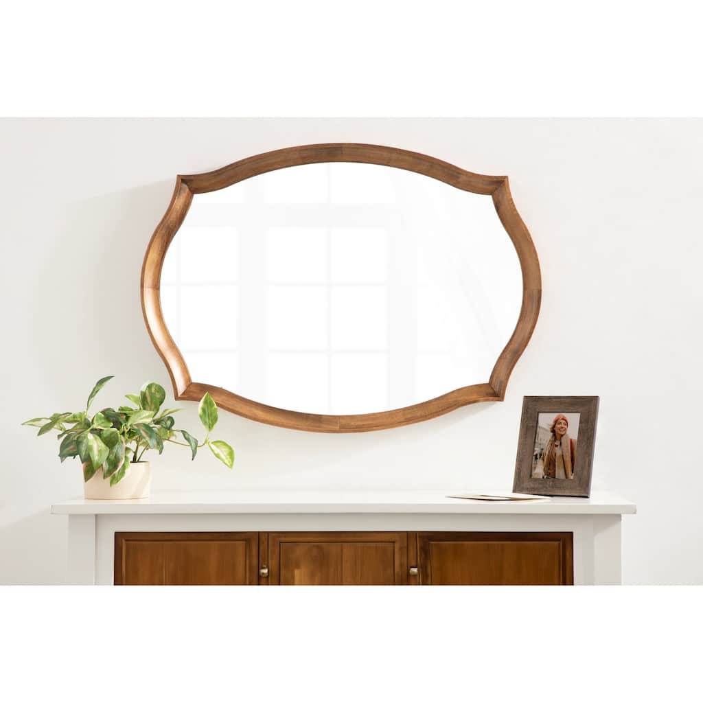 Kate and Laurel Hatherleigh Scallop Wall Mirror