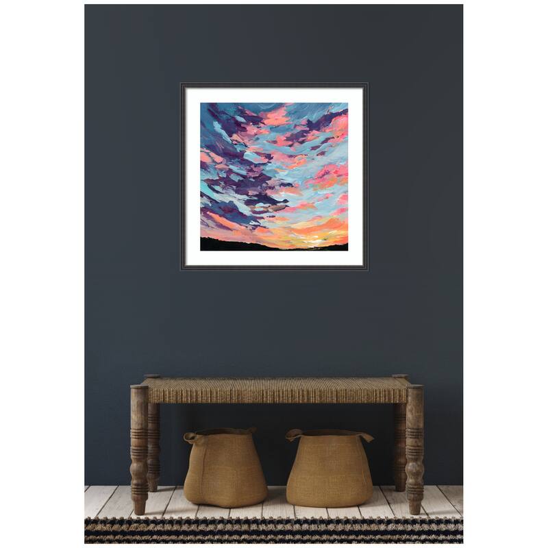 Kate and Laurel Framed Art Sunset Study by Emily Kenney