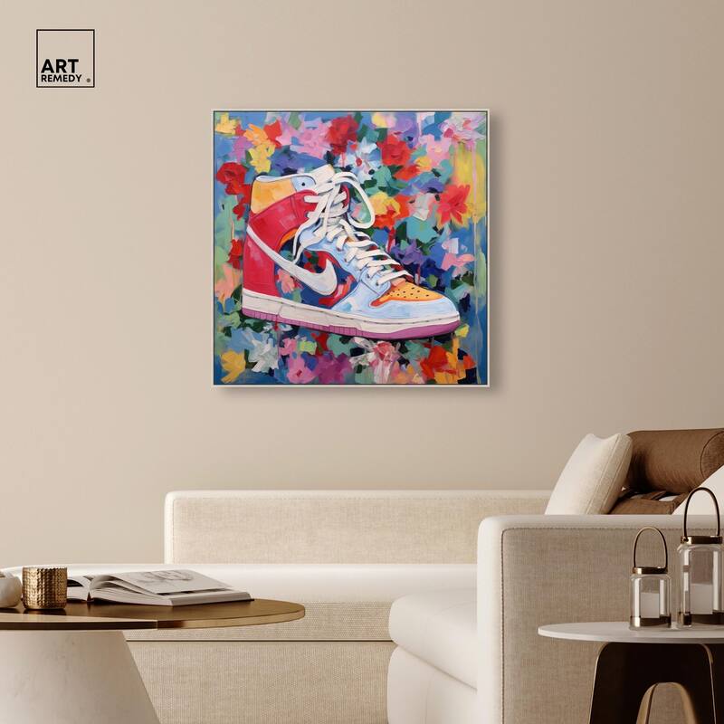 Whimsical Sneaker Canvas by Art Remedy
