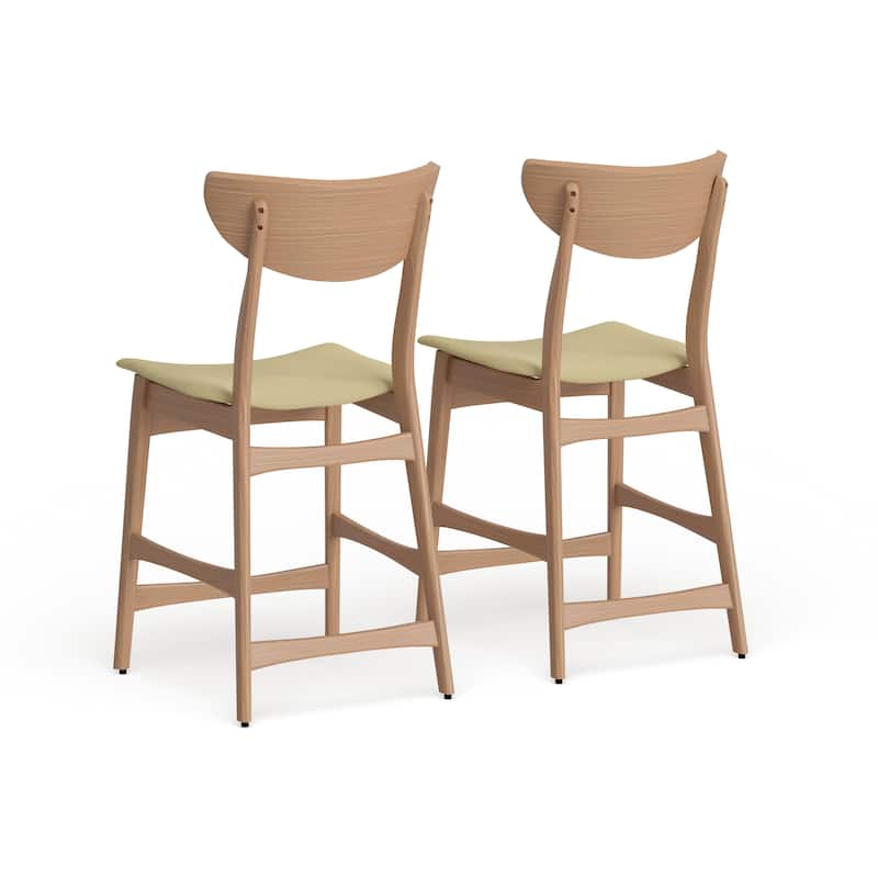 Carson Carrington Lund Wood 24-inch Counter Stool (Set of 2) by Christopher Knight Home