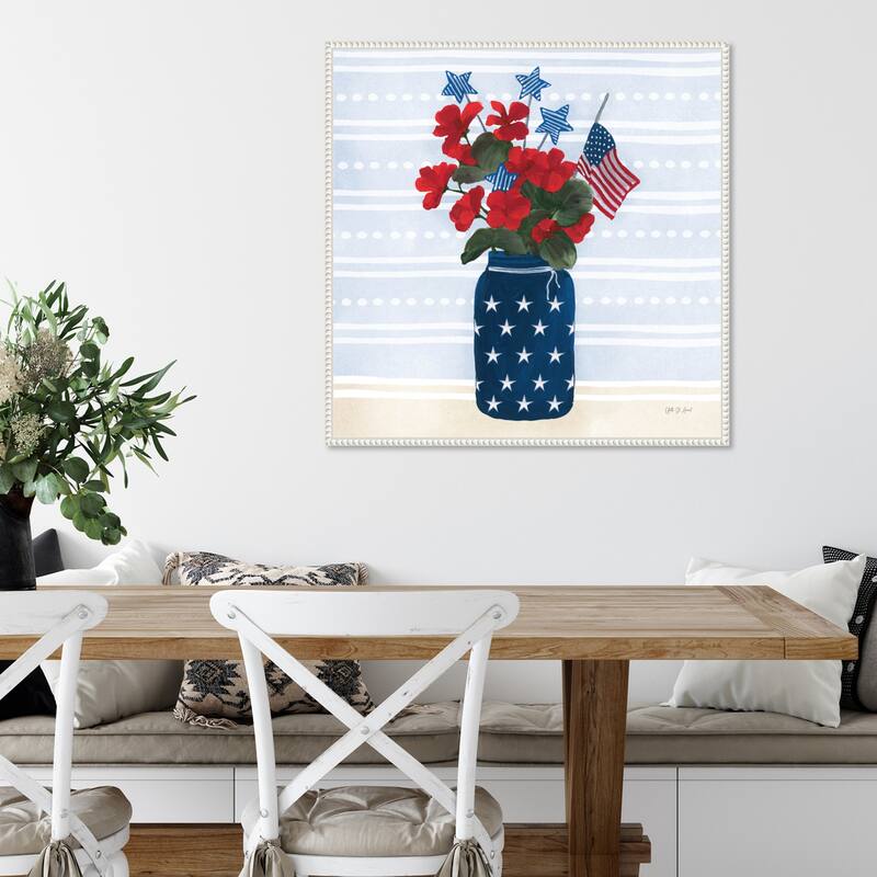 American Gnome IX by Yvette St. Amant Framed Canvas Wall Art Print