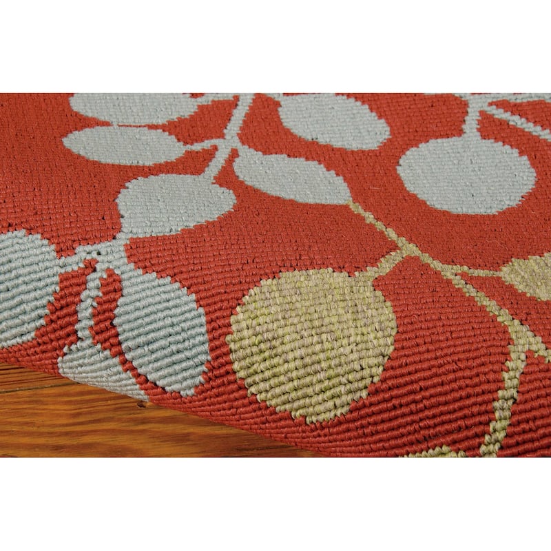 Nourison Caribbean Indoor/Outdoor Modern Floral Area Rug