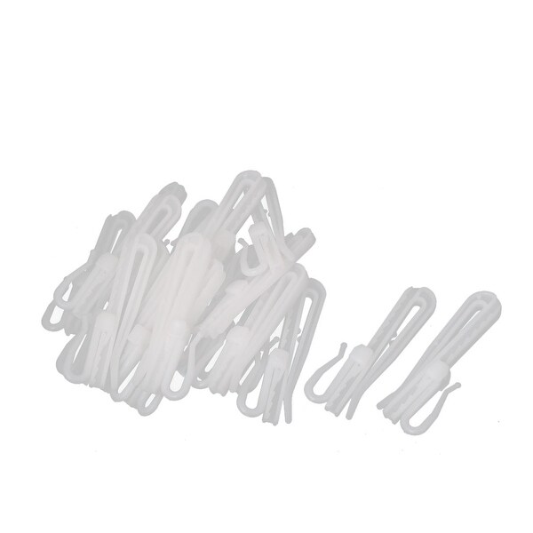 Shop 20pcs 7cm Length White Plastic Window Curtain