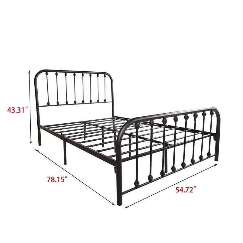 Alazyhome Sturdy Metal Platform Bed Frame