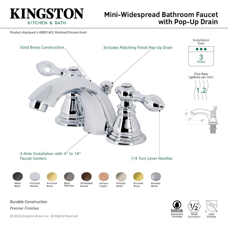 American Classic Mini-Widespread Bathroom Faucet