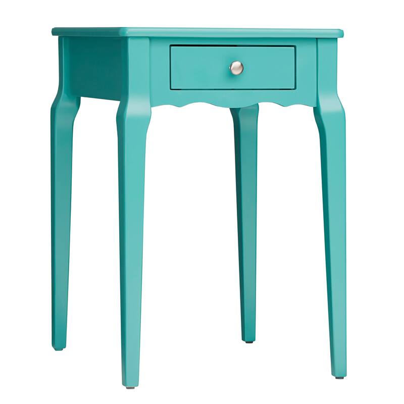 Daniella 1-Drawer Wood Storage Side Table by iNSPIRE Q Bold - Marine Green