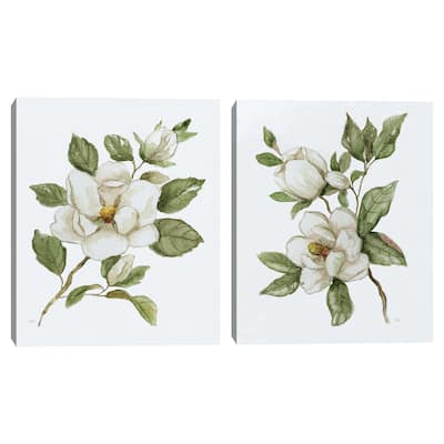 Magnolia Morning I, Magnolia Morning II by Nan Canvas Art Prints