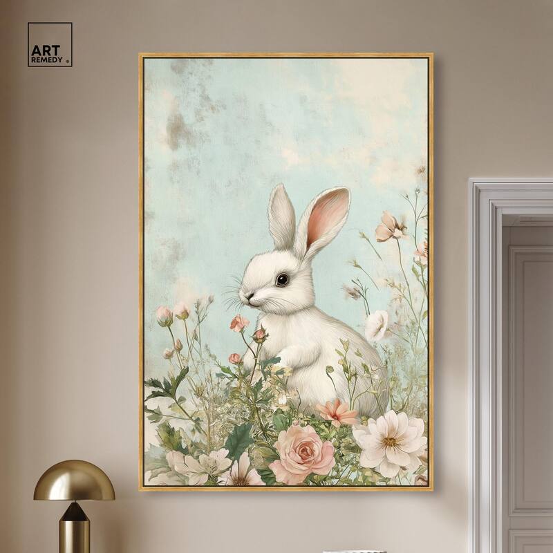 Easter Bunny Canvas by Art Remedy