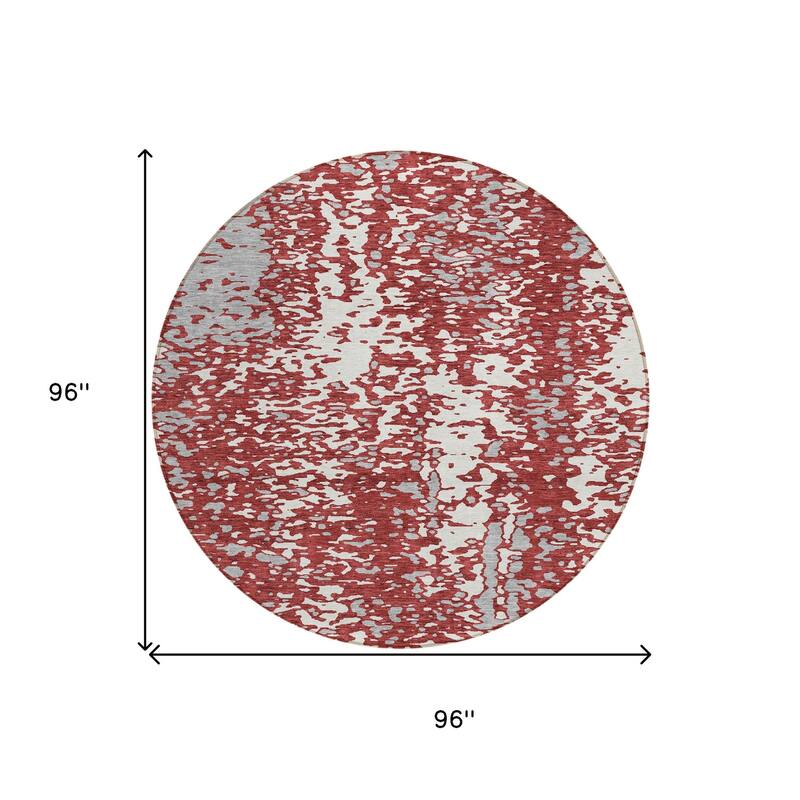 HomeRoots Abstract Transitional Rectangle Outdoor Rug