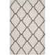 preview thumbnail 61 of 145, SAFAVIEH Hudson Shag Ariola Trellis 2-inch Thick Rug 2' x 3' - Ivory/Grey