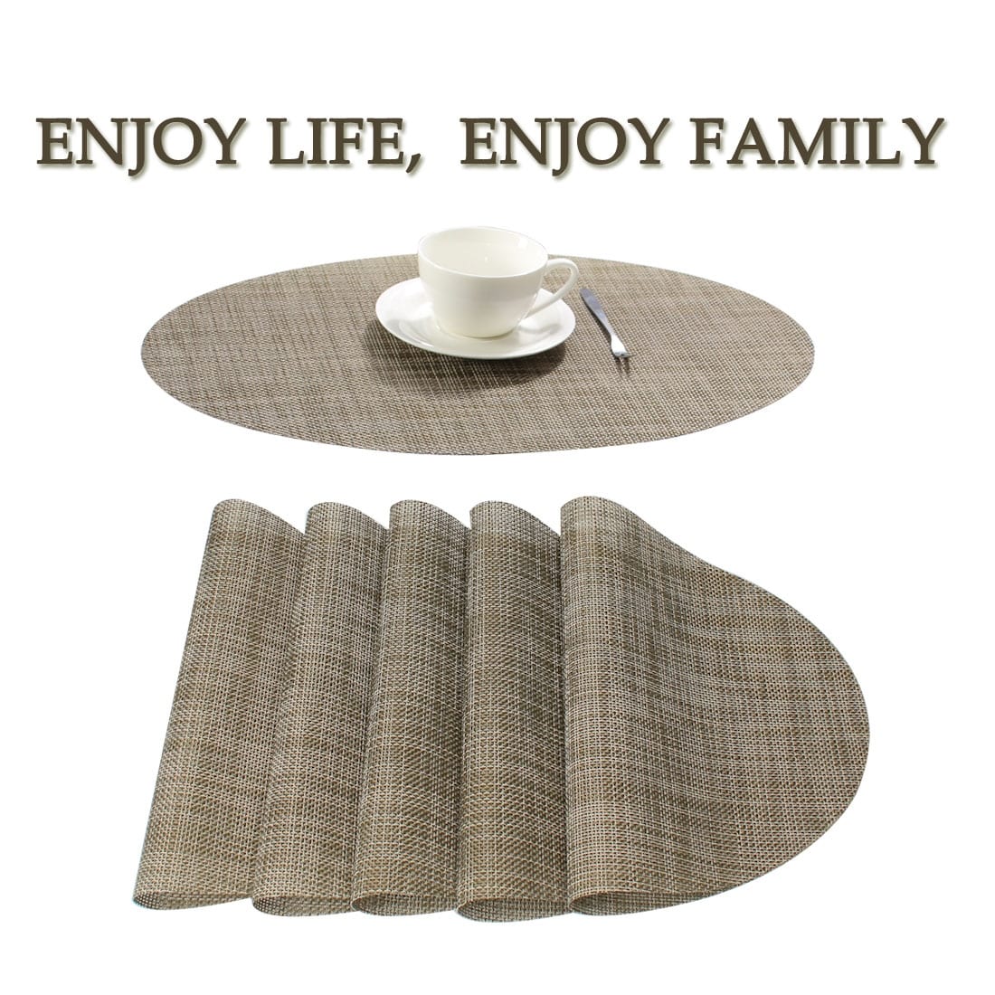 Washable Placemats Set of 6 Non-Slip Insulation Mats